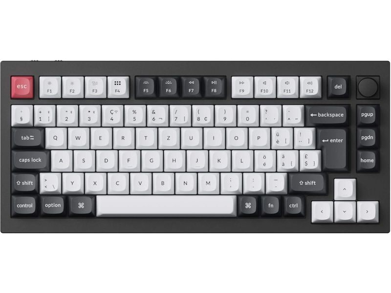 Keychron Gaming-Tastatur Q1 HE Carbon Black QMK Magnetic Switch