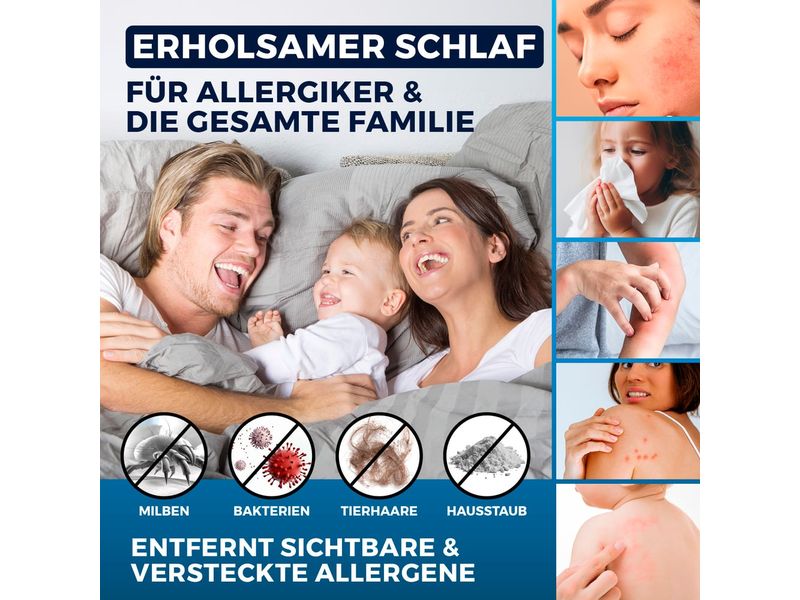 CLEANmaxx Milben-Handstaubsauger 400W, Weiss/Rot + CH-Stecker