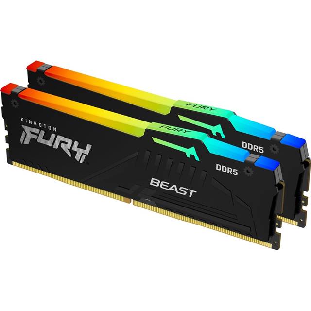 Kingston Fury Beast RGB, DDR5, 64GB (2 x 32GB), 5600MHz