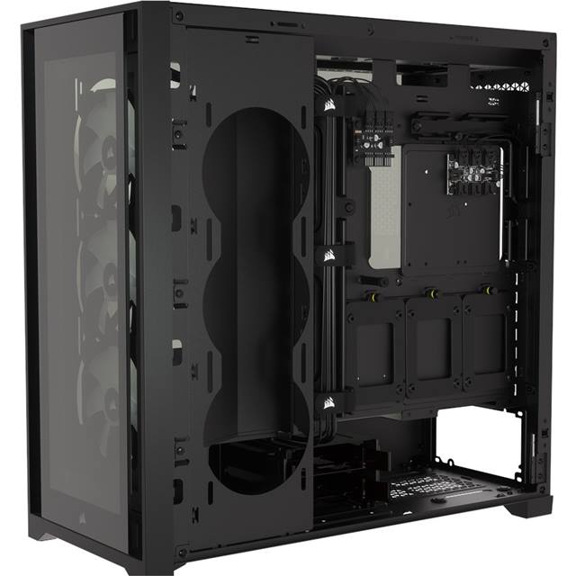 Corsair Boîtier d’ordinateur iCUE Midi Tower 5000X RGB TG Noir