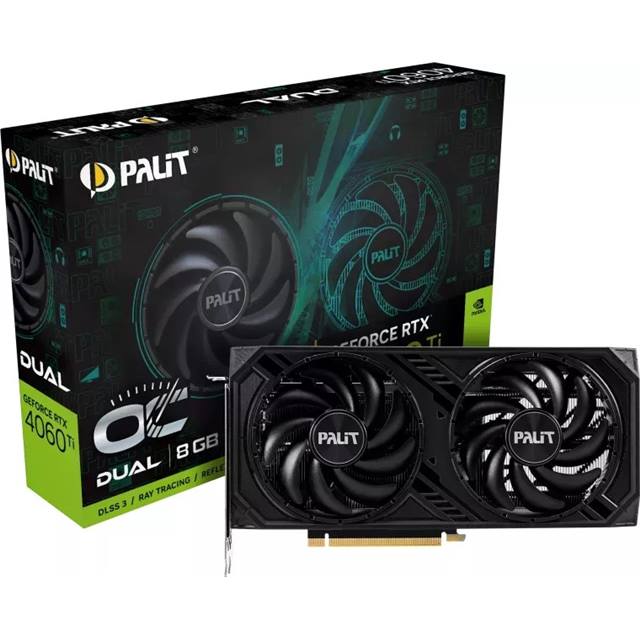 Palit Carte graphique GeForce RTX 4060 Ti Dual OC 8 GB