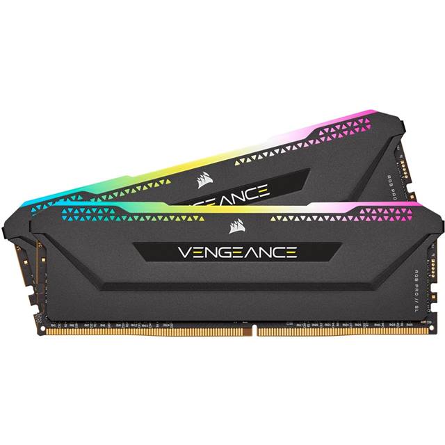 Corsair Vengeance RGB PRO SL, DDR4, 32 Go (2 x 16 Go), 3200 MHz - noir