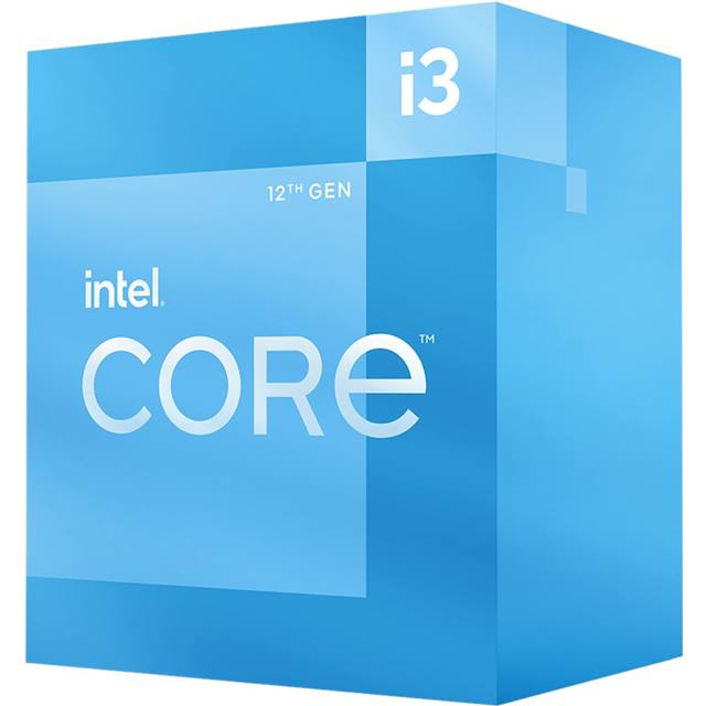 Intel Core i3-12100 (4C, 3,30 GHz, 12 Mo, en boîte)