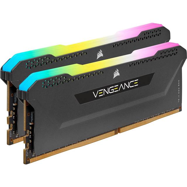 Corsair Vengeance RGB PRO SL, DDR4, 32GB (2 x 16GB), 3200MHz - schwarz