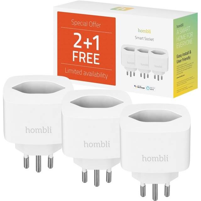 Hombli Smart-Steckdose Promo Pack 2+1 (CH Modell) - weiss