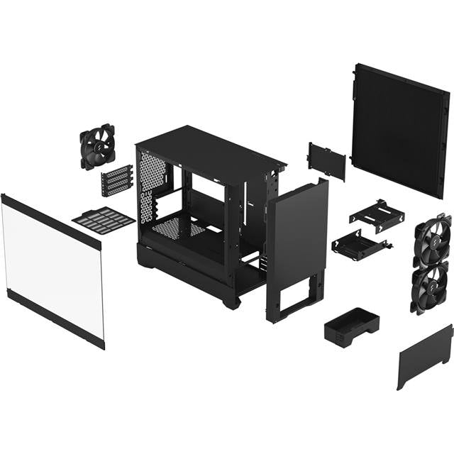 Fractal Design Boîtier d’ordinateur Pop Mini Silent TG Noir