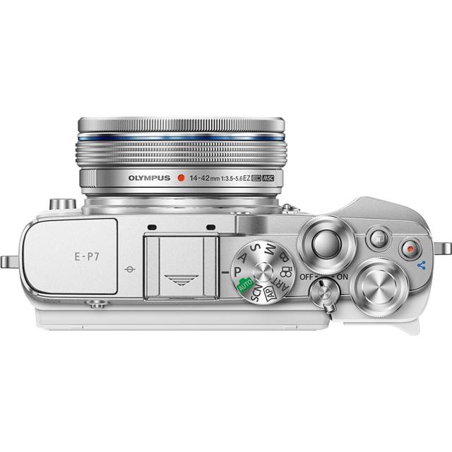 OM-System Appareil photo E-P7 Kit 14-42 Blanc