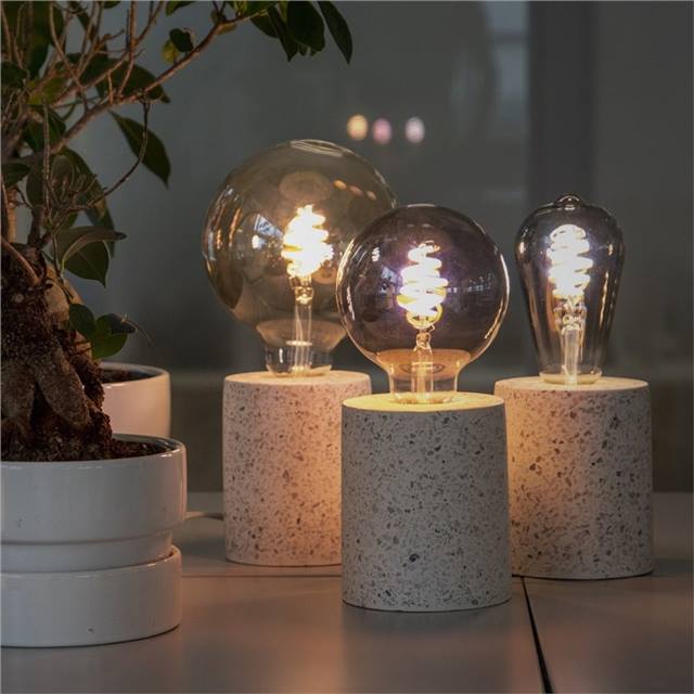 Hombli Smart Bulb Smokey, Filament, 5.5W, E27, G95, klar