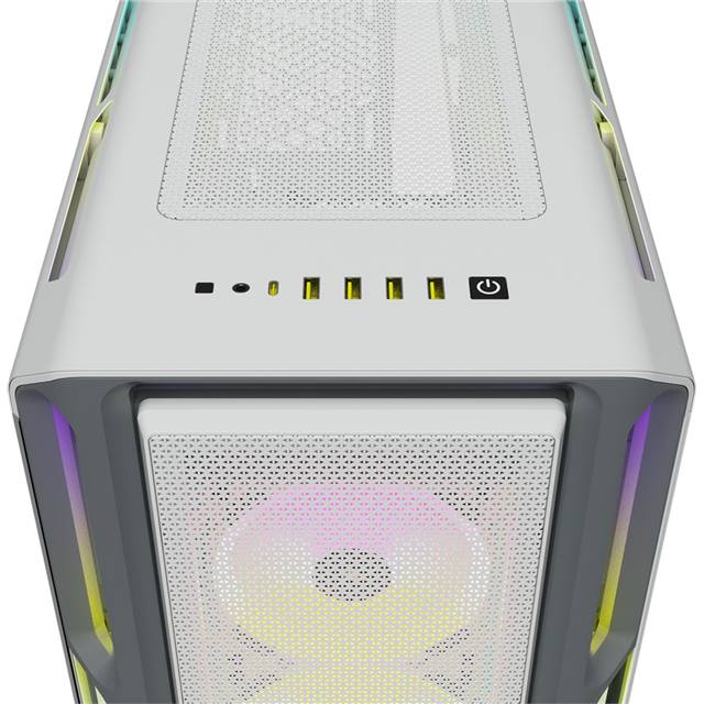 Corsair Boîtier d’ordinateur iCUE 5000T RGB Blanc