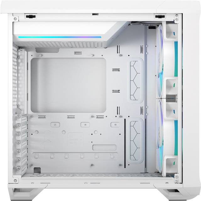 Fractal Design Boîtier d’ordinateur Torrent Compact RGB TG Light Tint Blanc