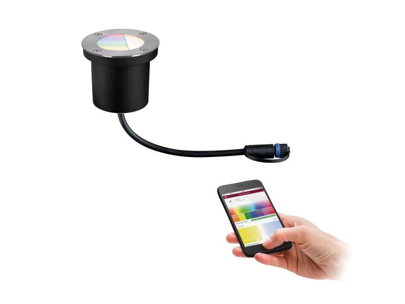 Paulmann Lampe de jardin Plug &amp; Shine RGBW Étage, ZigBee