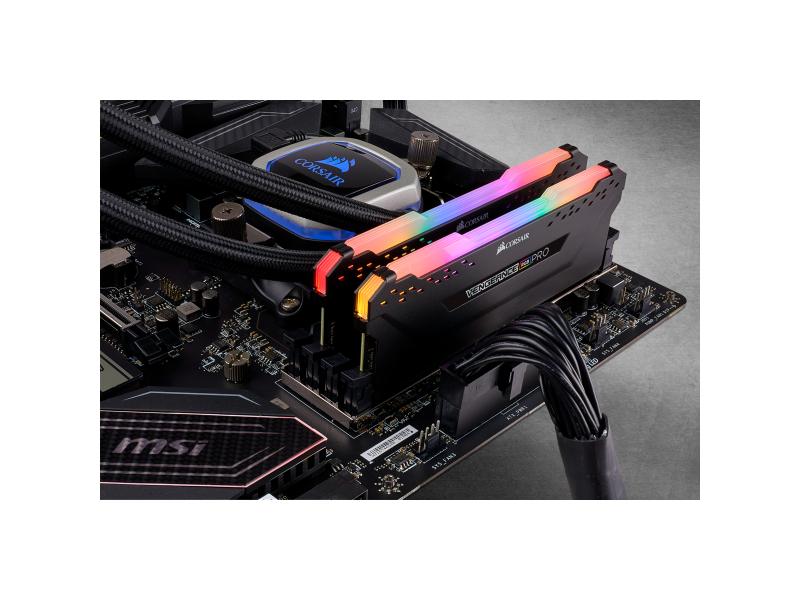 Corsair RAM DDR4 Vengeance RGB PRO Noir iCUE 3200 MHz 2x 8 Go