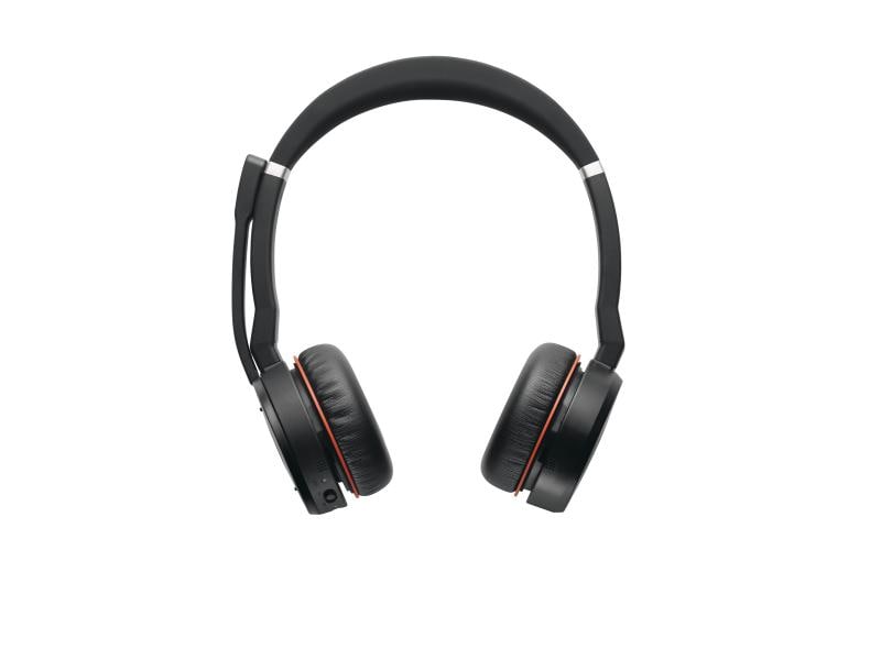 Jabra Casque Evolve 75SE MS Duo avec station de chargement