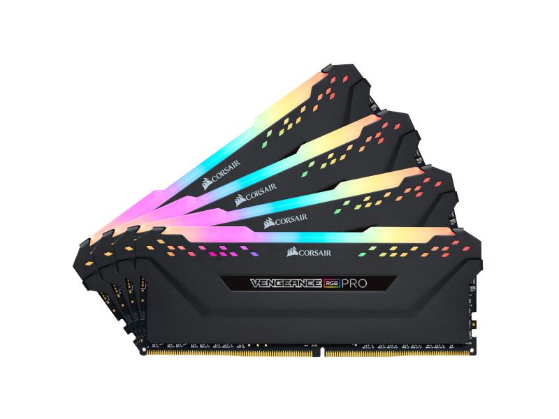 Corsair DDR4-RAM Vengeance RGB PRO Black iCUE 3600 MHz 4x 32 GB