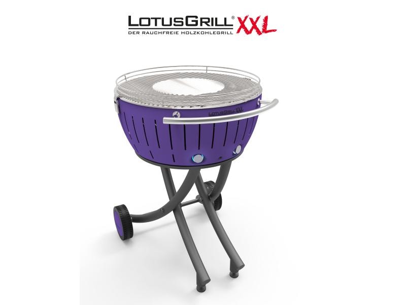 LotusGrill Holzkohlegrill XXL Pflaumenlila