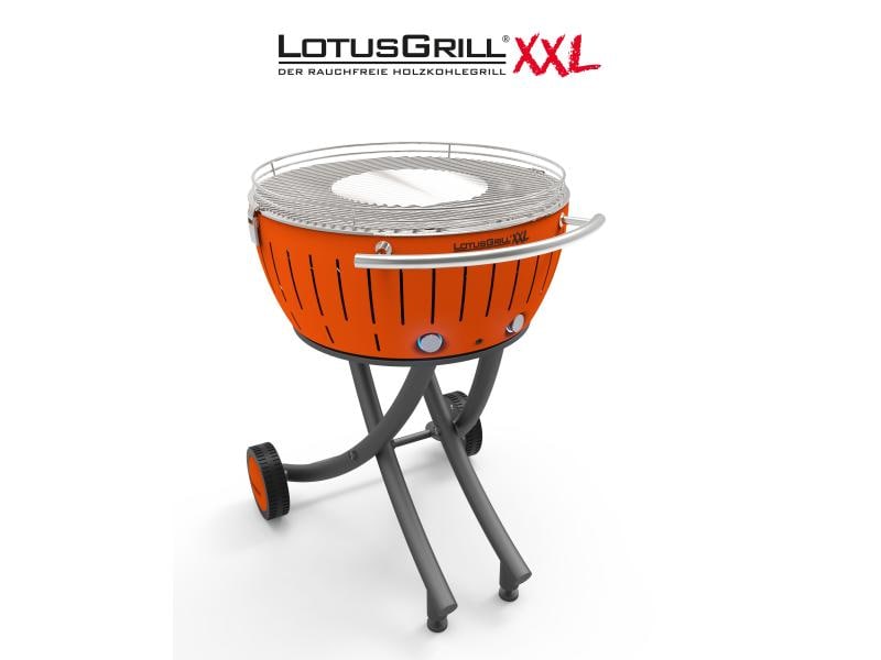 LotusGrill Holzkohlegrill XXL Mandarinorange