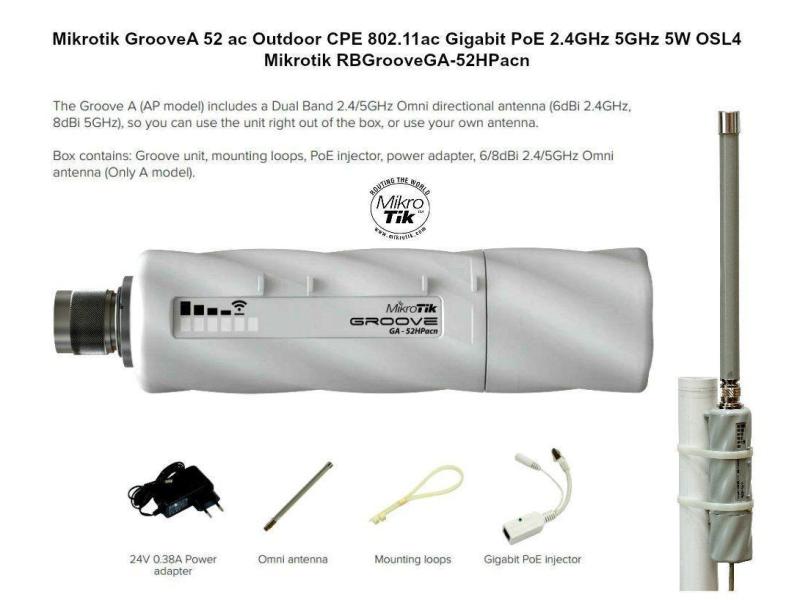 MikroTik Outdoor Access Point Groove EA 52 ac inkl. Antenne