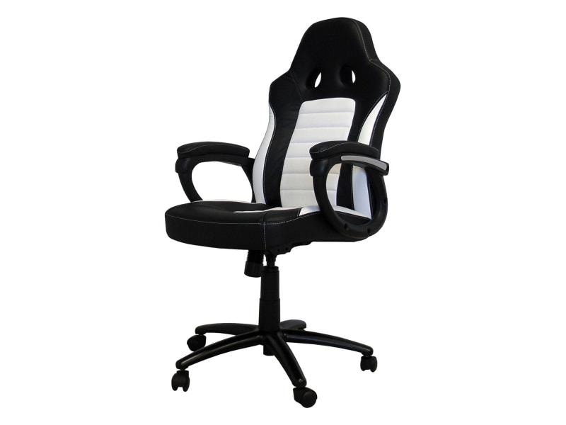 Racing Chairs Chaise de gaming CL-RC-BW Blanc/Noir