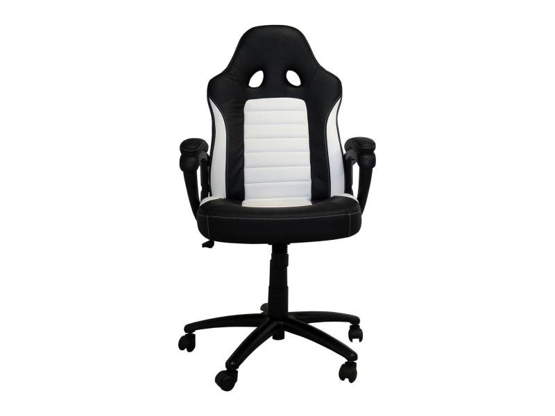 Racing Chairs Chaise de gaming CL-RC-BW Blanc/Noir