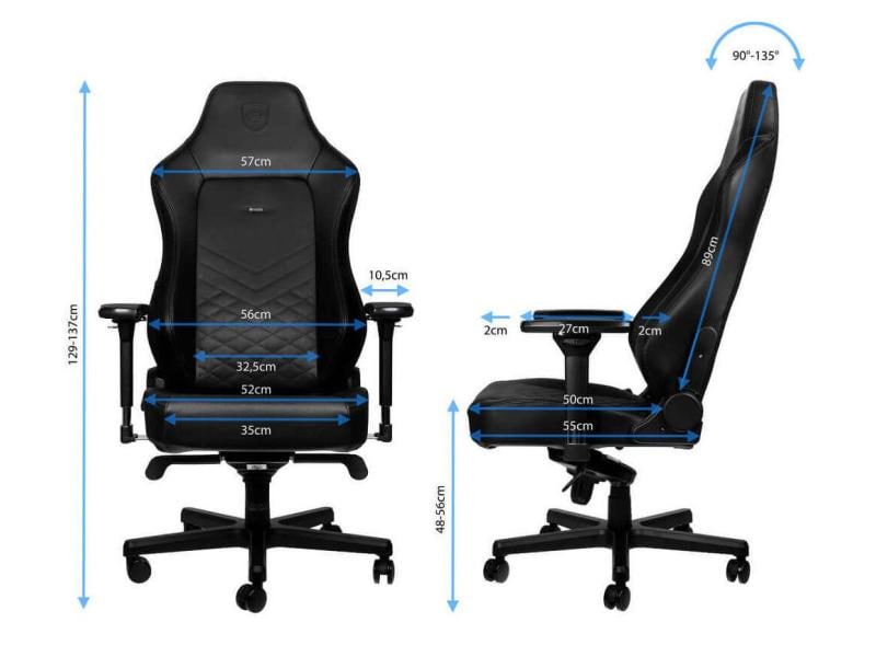 noblechairs Chaise de gaming HERO Noir