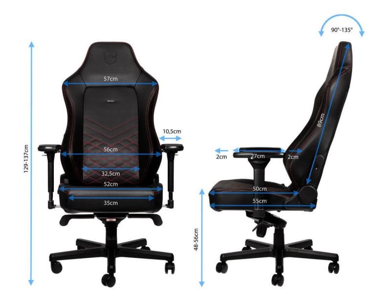 noblechairs Gaming-Stuhl HERO Schwarz/Rot