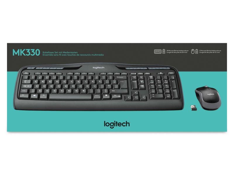 Logitech Ensemble clavier-souris MK330 Wireless Combo