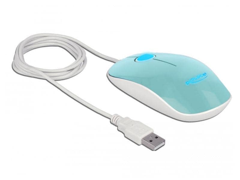 Delock Souris 12538 USB-Typ-A LED  turquoise