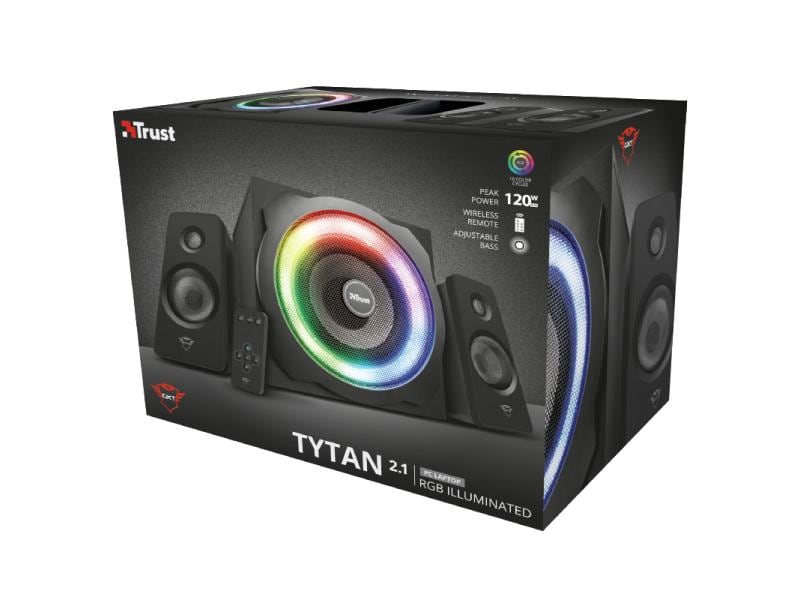 Trust Haut-parleurs de PC GXT 629 Tytan RGB Illuminated 2.1