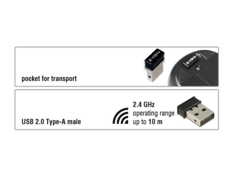 Delock Mobile Maus 12494 USB kabellos