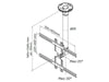 NEOMOUNTS Fixation de plafond FPMA-C400 Argenté