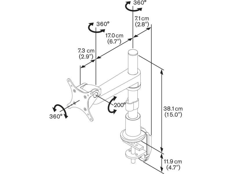 Vogel's Supports de table PFD 8522 jusqu'à 13 kg