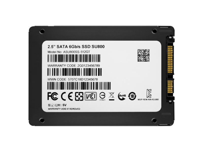 ADATA SSD SU800 3D NAND 2.5" SATA 512 GB