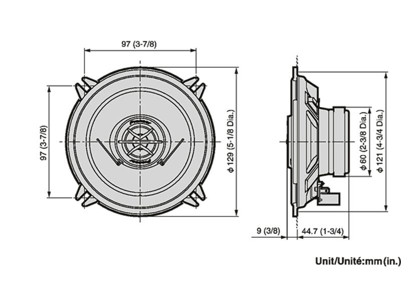 Pioneer 2-Weg Lautsprecher TS-1302i