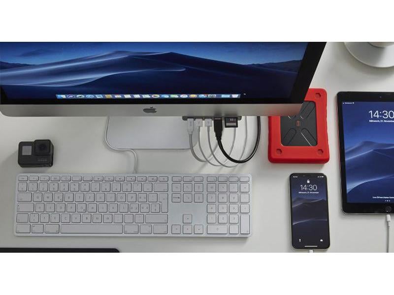 LMP Dockingstation USB-C Attach 7 Port iMac Silber