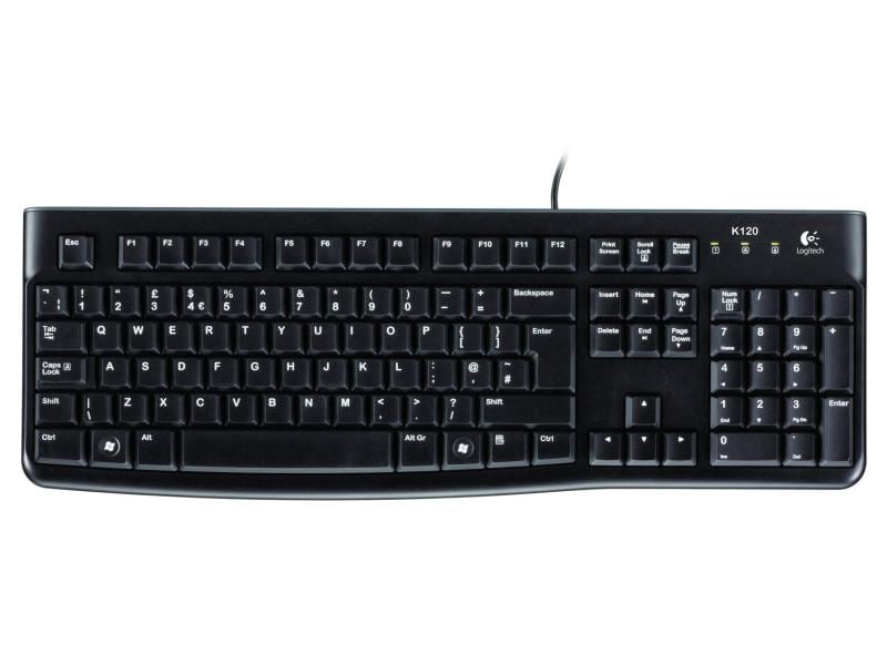 Logitech Clavier K120 Business plan du Royaume-Uni