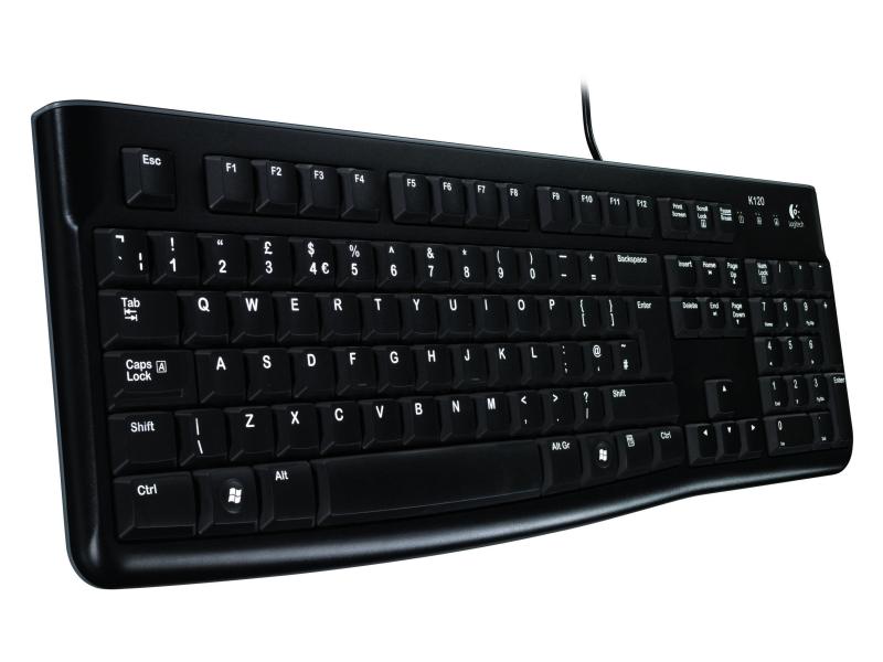 Logitech Tastatur K120 Business UK-Layout