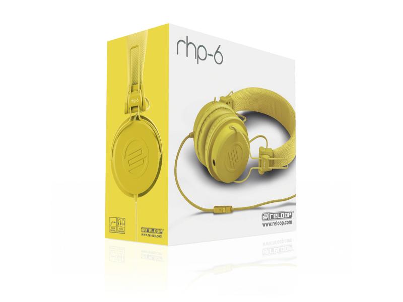 Reloop Casques extra-auriculaires RHP-6 Jaune