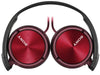 Sony Casques extra-auriculaires MDR-ZX310 Noir; Rouge