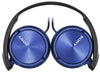 Sony Casques extra-auriculaires MDR-ZX310 Noir; Bleu