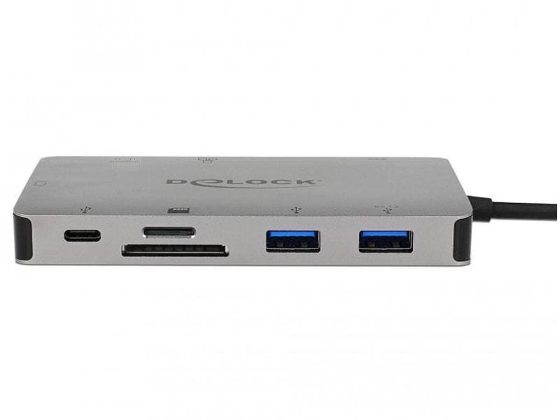 Delock Station d'accueil USB 3.1 Type-C – HDMI/VGA/USB/LAN/PD