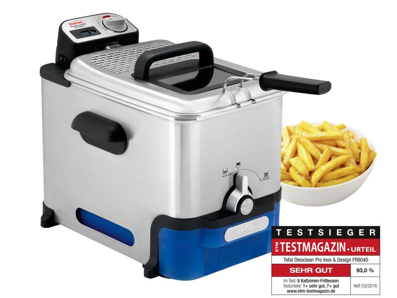Tefal Friteuse Oleoclean Pro Inox & Design 1.2 kg