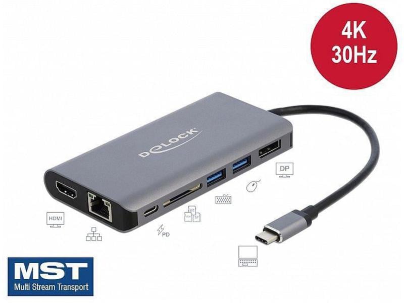 Delock Dockingstation USB 3.1 Typ-C HDMI/DP/USB 3.0/SD/LAN/PD 3.0