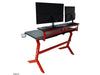 LC-Power Table de jeu LC-GD-1R Noir/Rouge