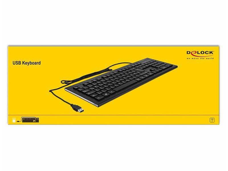 Delock Tastatur 12672 USB Water Drop DE-Layout