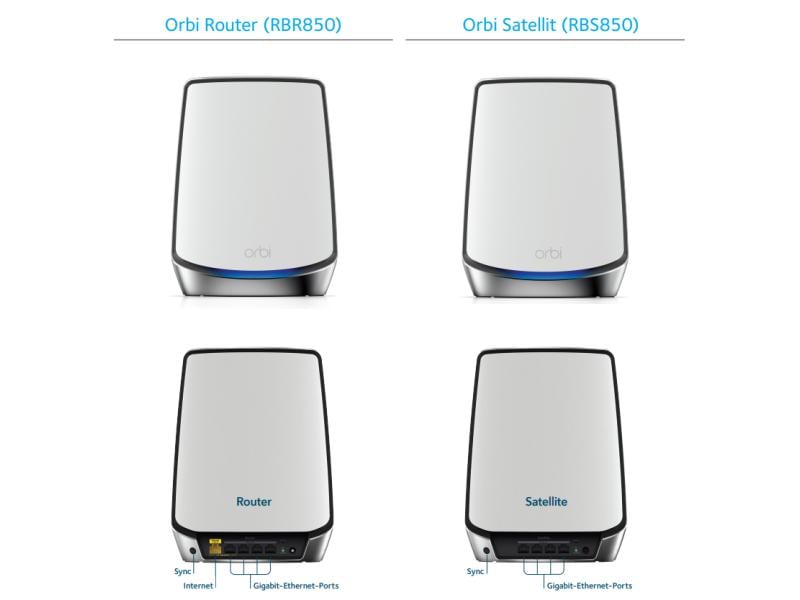 Netgear Mesh-System Orbi WiFi-6-System RBK853-100EUS 3er Set