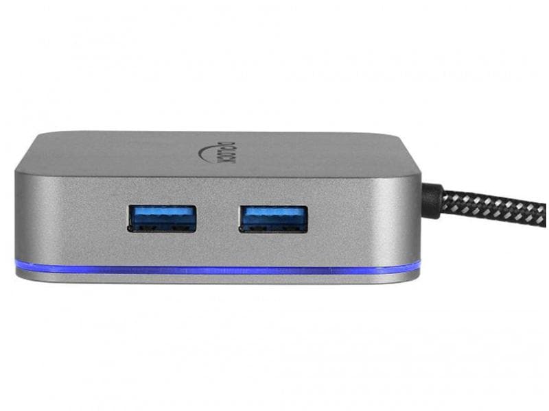 Delock Station d'accueil USB 3.1 Typ-C – HDMI/USB-A/USB-C/LAN/PD 3.0