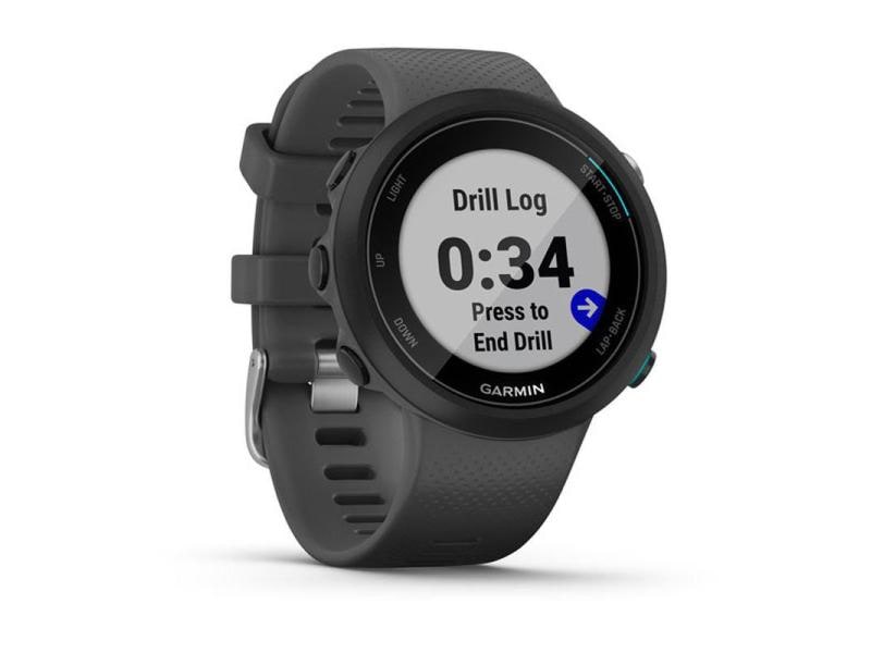 GARMIN GPS-Sportuhr Swim 2 Grau/Schwarz