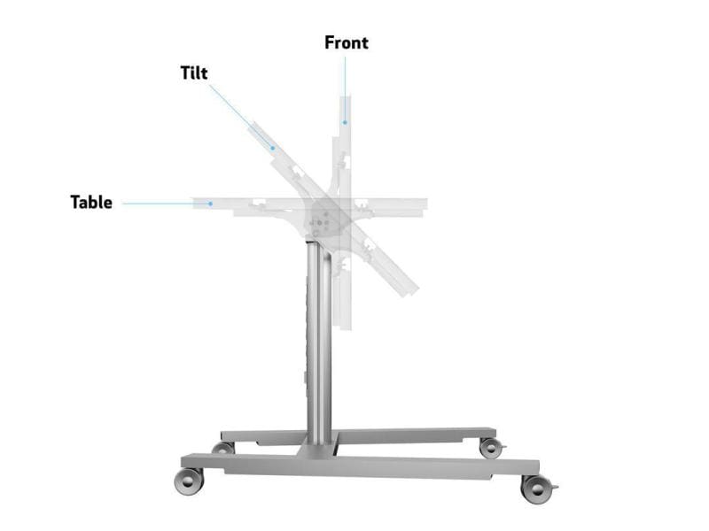 Multibrackets TV-Trolley Stand 80 HD Silber