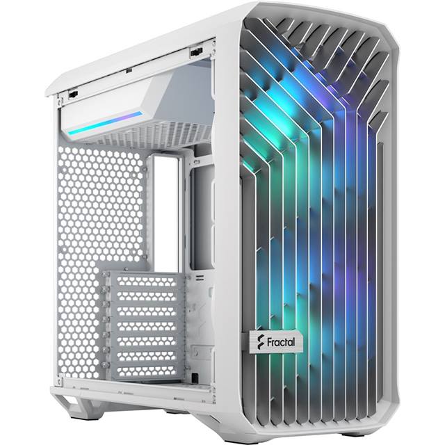 Fractal Design Boîtier d’ordinateur Torrent Compact RGB TG Light Tint Blanc