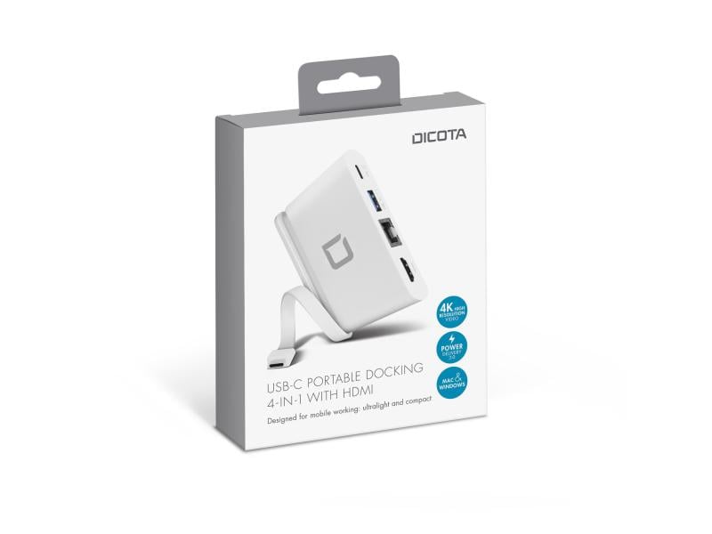 Dicota Dockingstation USB-C Portable 4-in-1